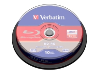 Verbatim BD-RE SL 25GB 2x 10 Pack Spindle, 25 GB, BD-RE, Spindel, 10 Stück(e) von Verbatim