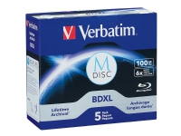 Verbatim BDXL 100GB 4X, 100 GB, BDXL, Jewelcase, 5 Stück(e) von Verbatim