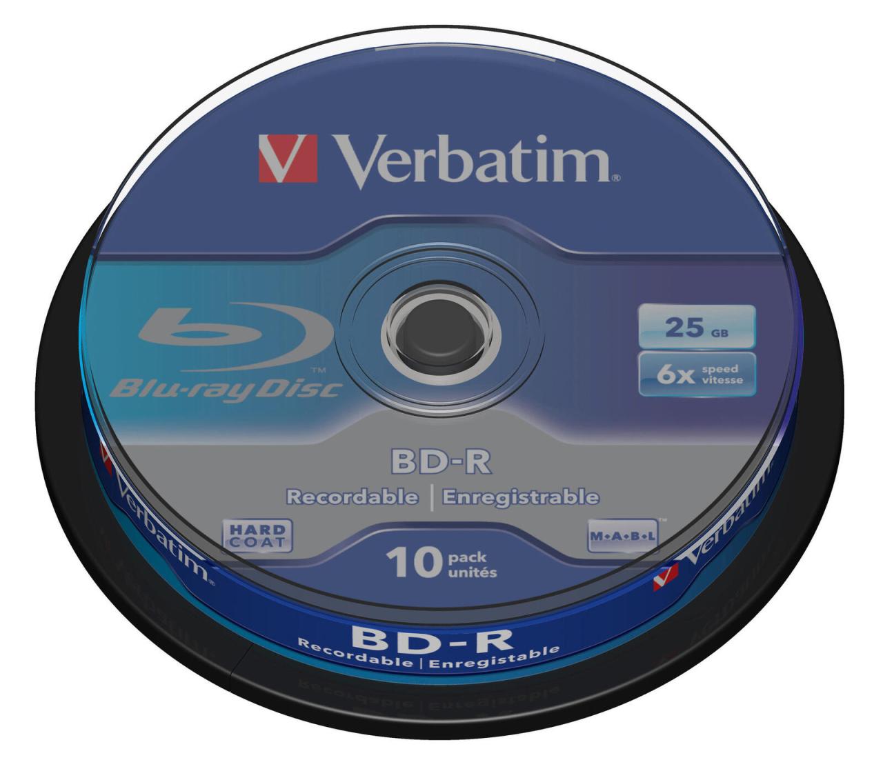 Verbatim Blu-ray BD-R 25GB 6x Spindel von Verbatim