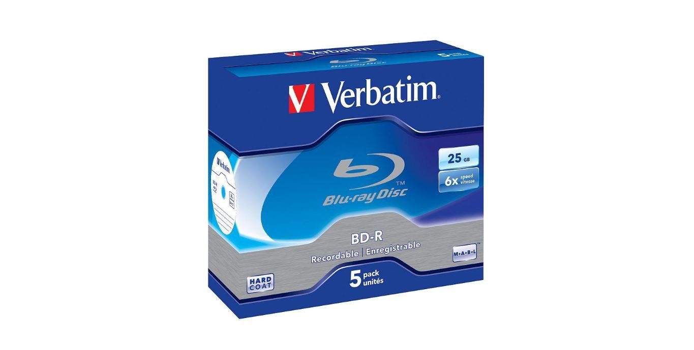 Verbatim Blu-ray-Rohling Blu-Ray BD-R SL 25GB 6x von Verbatim
