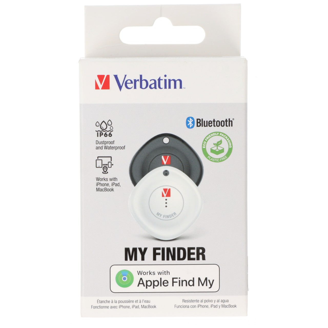Verbatim Bluetooth-Tracker, My Finder, für Apple Geräte wie iPhone, iPad, MacBook, mit Schlüsselring, 2er Set Verbatim Bluetooth-Tracker, My Finder, für Apple Geräte wie iPhone, iPad, MacBook, mit Schlüsselring, 2er Set von Verbatim