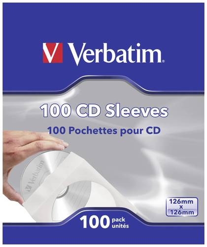 Verbatim CD Hülle 49976 1 CD/DVD/Blu-Ray Weiß Papier 100St. von Verbatim