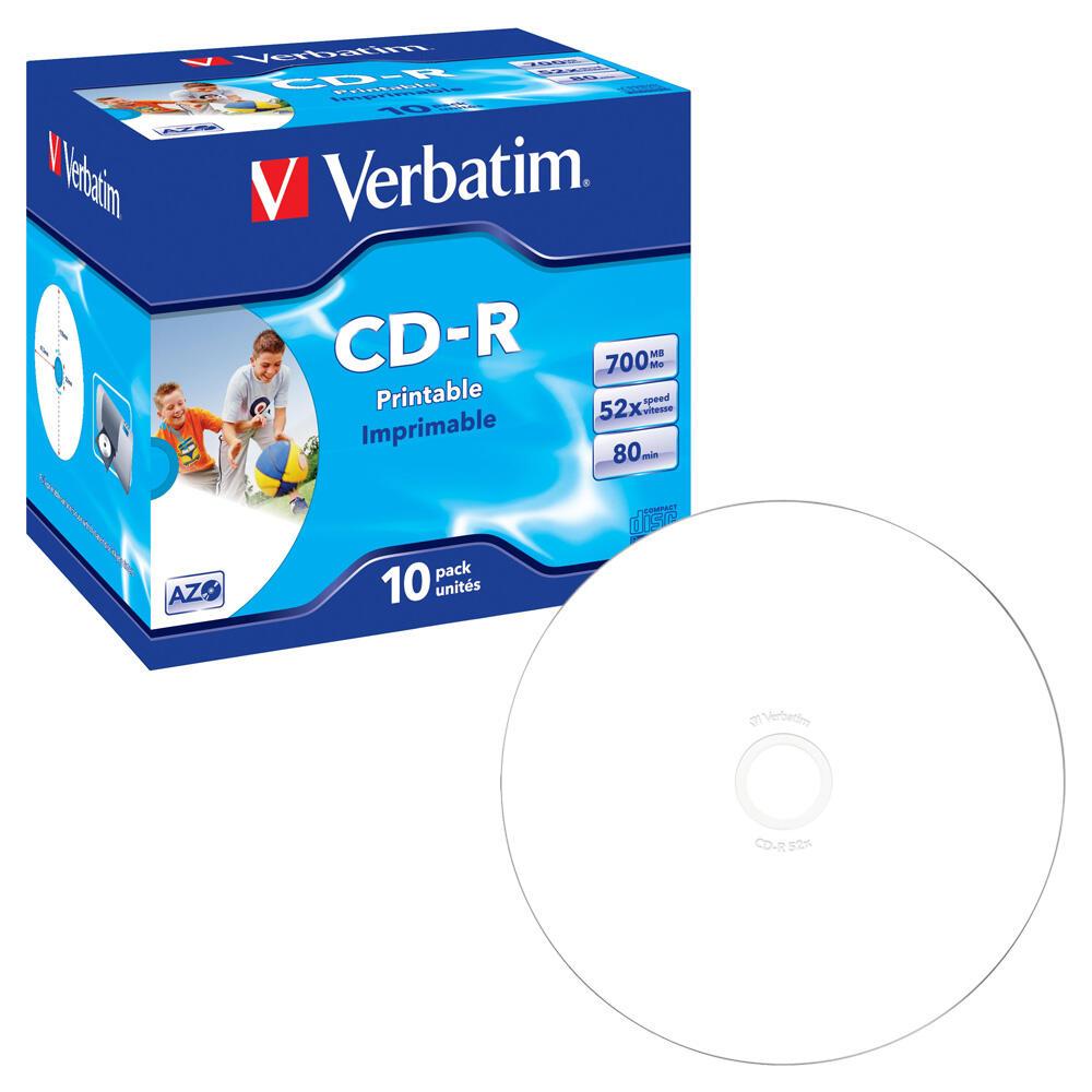 Verbatim CD-R 700MB 10er bedr Jewel Case von Verbatim