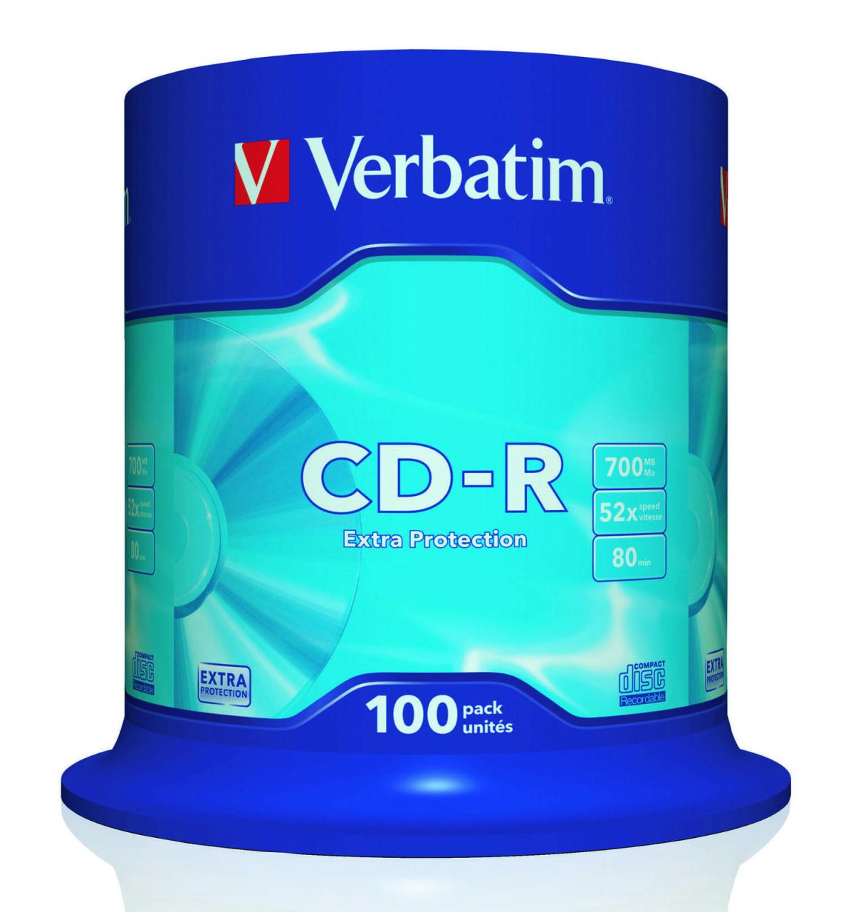 Verbatim CD-R 700MB 52x 100er Spindel von Verbatim