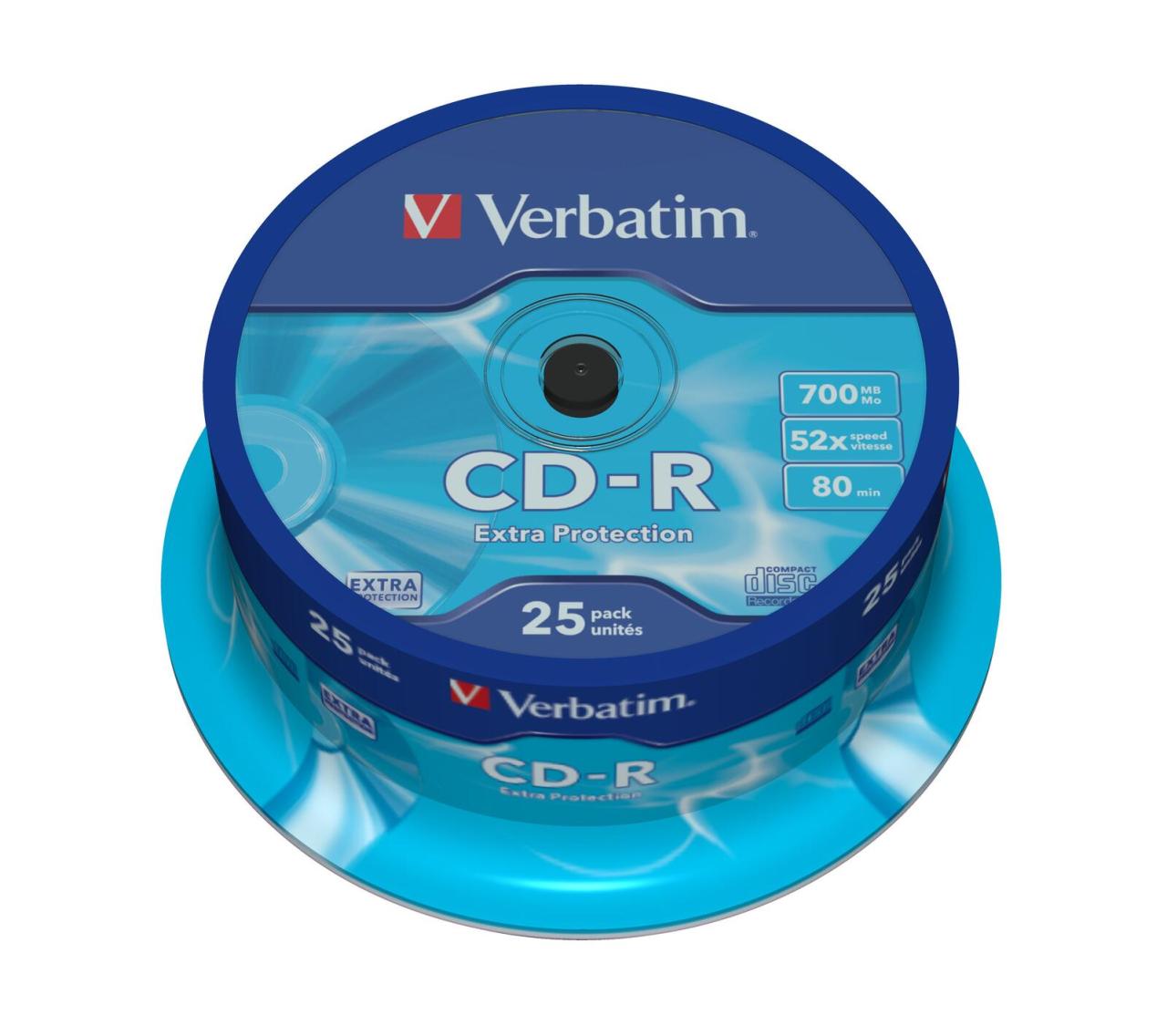 Verbatim CD-R 700MB 52x 25er Spindel von Verbatim