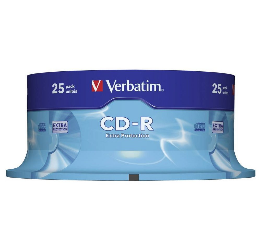 Verbatim CD-Rohling CD-R80 700 MB 52x 25er Spindel von Verbatim