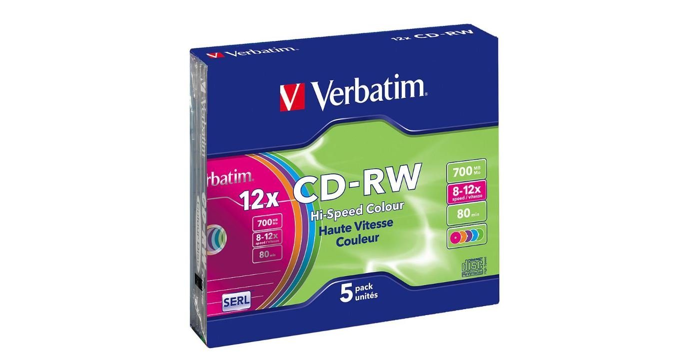 Verbatim CD-Rohling CD-RW SERL 700MB von Verbatim