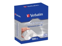 Verbatim CD-Umschläge (Papier), 100 Stück, 100 Disks, Papier von Verbatim