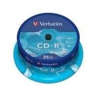 Verbatim CDR 80MIN 700MB 52X EXTRA PROTECTION 25er SPINDEL (43432) von Verbatim