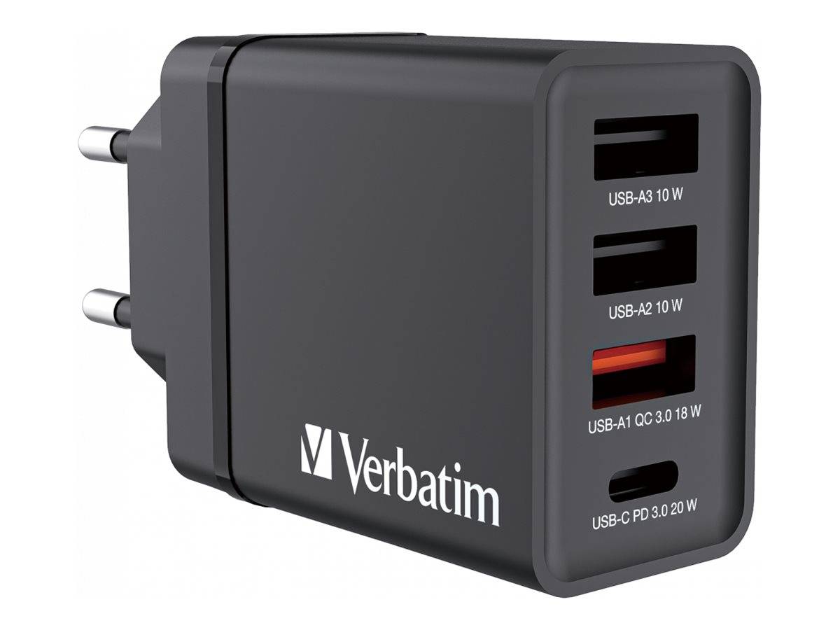 Verbatim CHR-30EU2 USB Charger 30W with 2 x USB-A 10W Black Verbatim CHR-30EU2 USB Charger 30W with 2 x USB-A 10W Black von Verbatim