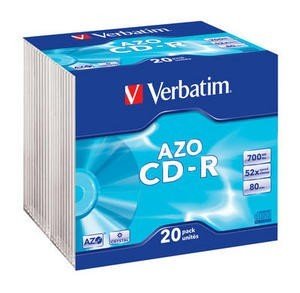Verbatim 'CRYSTAL' CD-R 700 MB 52x-Speed - 20er Pack #43322 [PC] von Verbatim