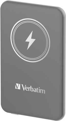 Verbatim Charge 'n' Go Lithium Polymer (LiPo) 5000 mAh Kabelloses Aufladen Grau (32244) von Verbatim