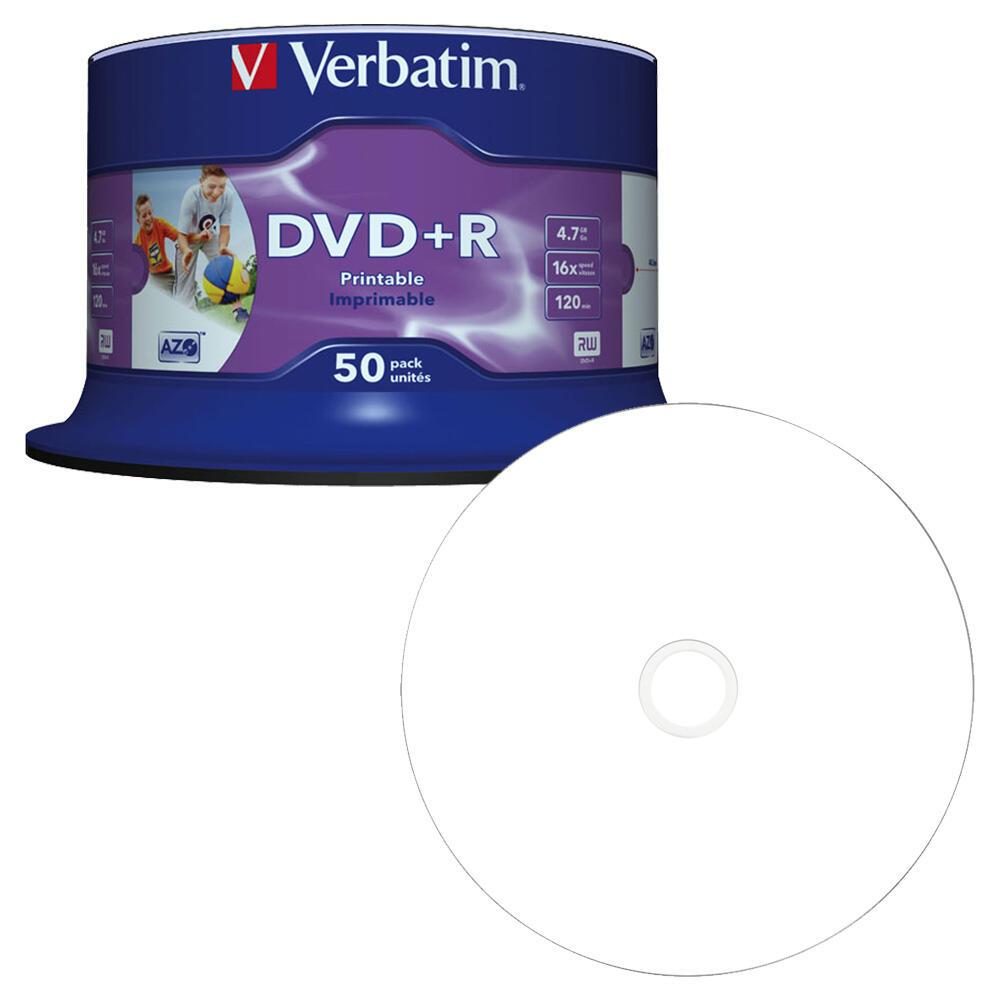 Verbatim DVD+R 4,7 GB 50er bed Spindel von Verbatim