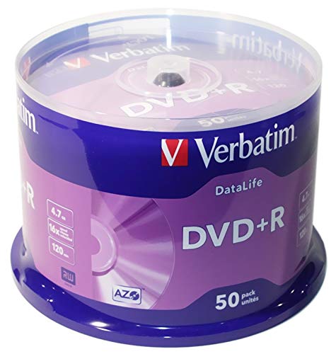 Verbatim DVD+R 4.7 GB 16x CB (50) Non AZO (43815) von Verbatim