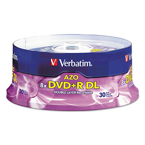 Verbatim DVD+R DL 96542 8X mit Markenoberfläche, 30 Stück Spindel von Verbatim