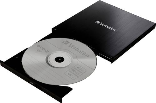 Verbatim DVD-Brenner Extern Retail USB 3.2 Gen 1 Schwarz von Verbatim