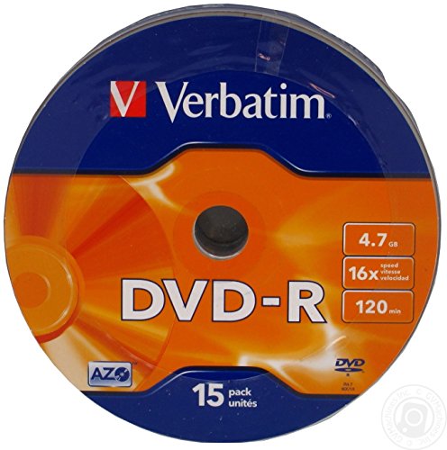 Verbatim DVD-R 16X 4.7GB 15pk von Verbatim
