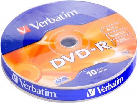 Verbatim DVD-R 16x 4.7GB 10PK 4.7GB DVD-R (43729) von Verbatim