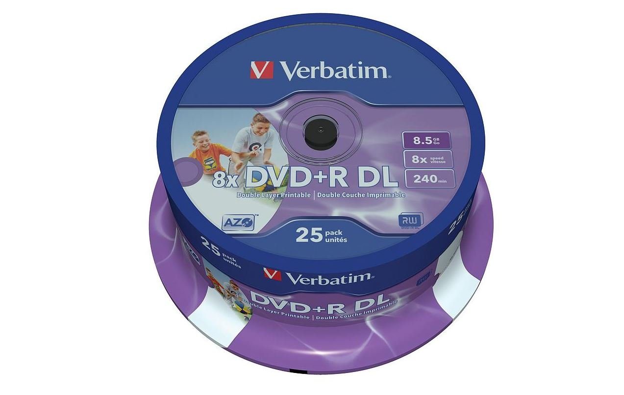 Verbatim DVD-Rohling DVD+R DL 8.5GB 8x von Verbatim