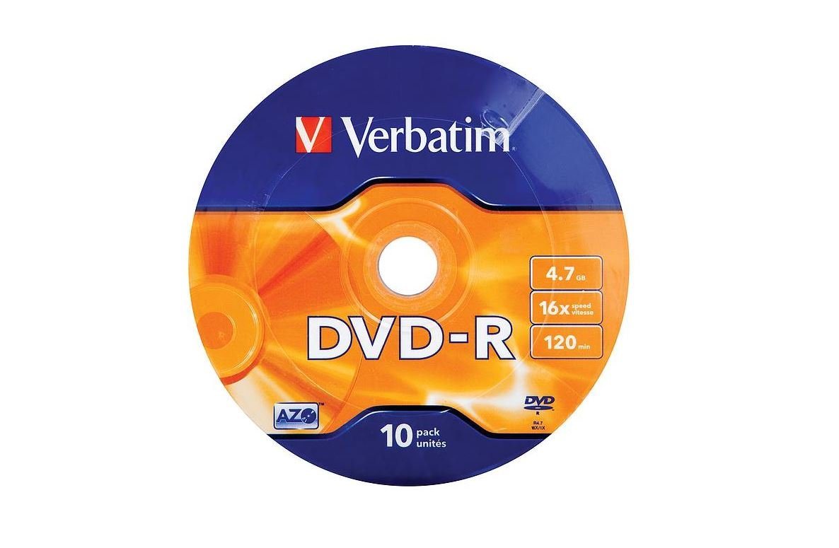 Verbatim DVD-Rohling DVD-R 4.7GB 16x Verbatim DVD-Rohling DVD-R 4.7GB 16x von Verbatim