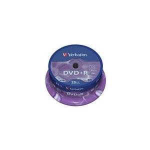 Verbatim DataLifePlus - 25 x DVD+R - 4,7GB 16x - Spindel (43500) von Verbatim