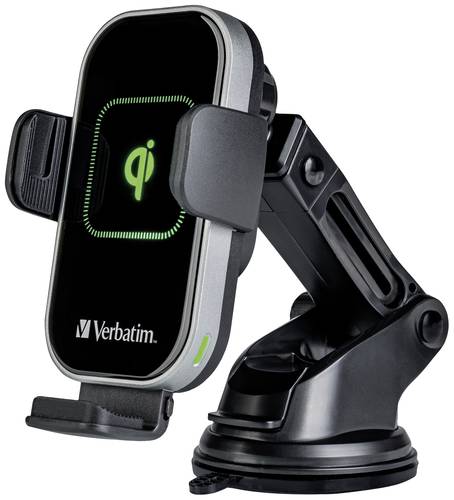 Verbatim FWC-02 Qi Fast Wireless Car Charger induktive Ladestation USB Schwarz von Verbatim