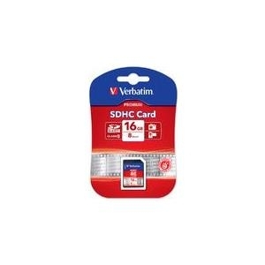 Verbatim - Flash-Speicherkarte - 16GB - Class 10 - SDHC (43962) von Verbatim