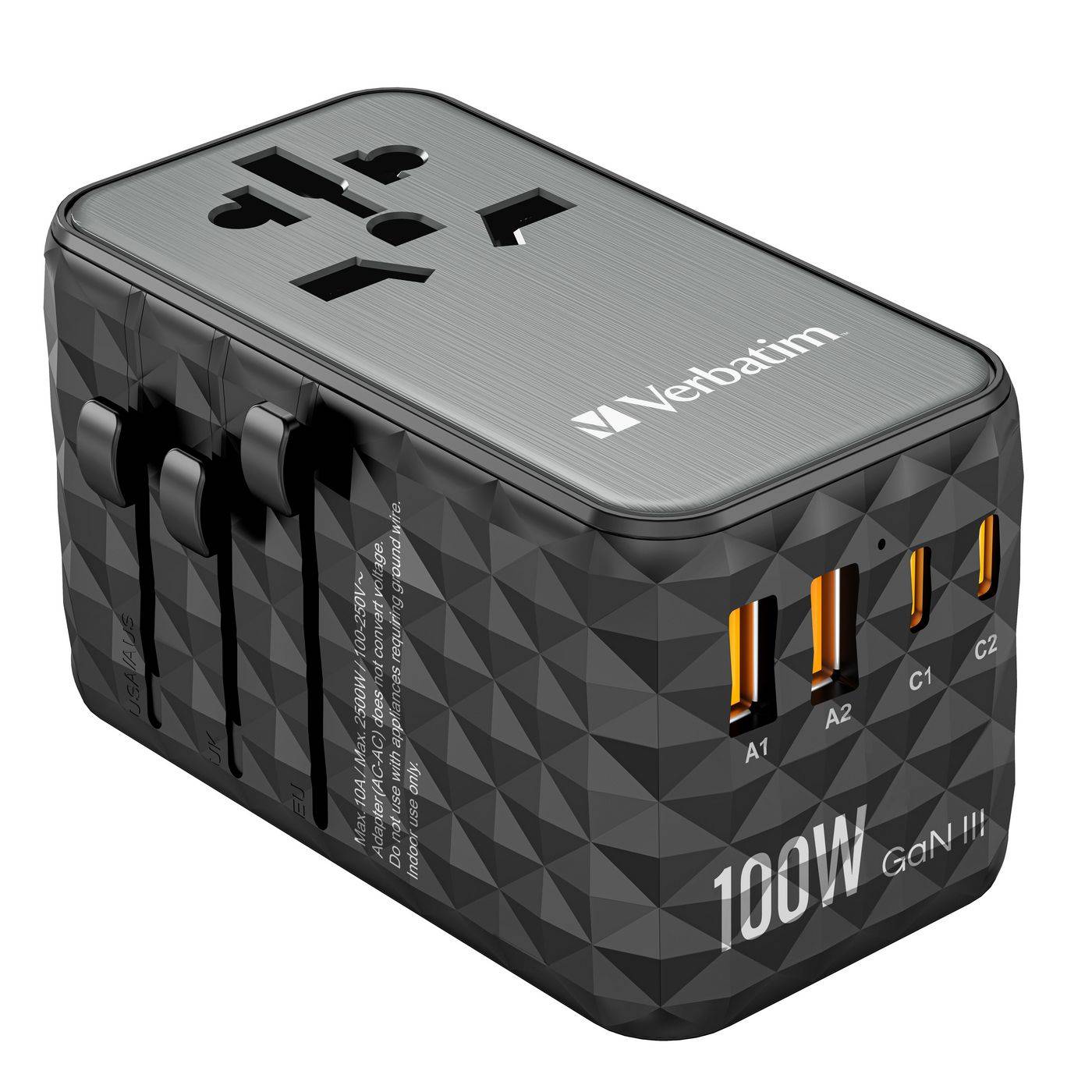 Verbatim GAN III UTA-06 2 X USB-C PD 100W & QC 4+/2 X USB-A Verbatim GAN III UTA-06 2 X USB-C PD 100W & QC 4+/2 X USB-A von Verbatim