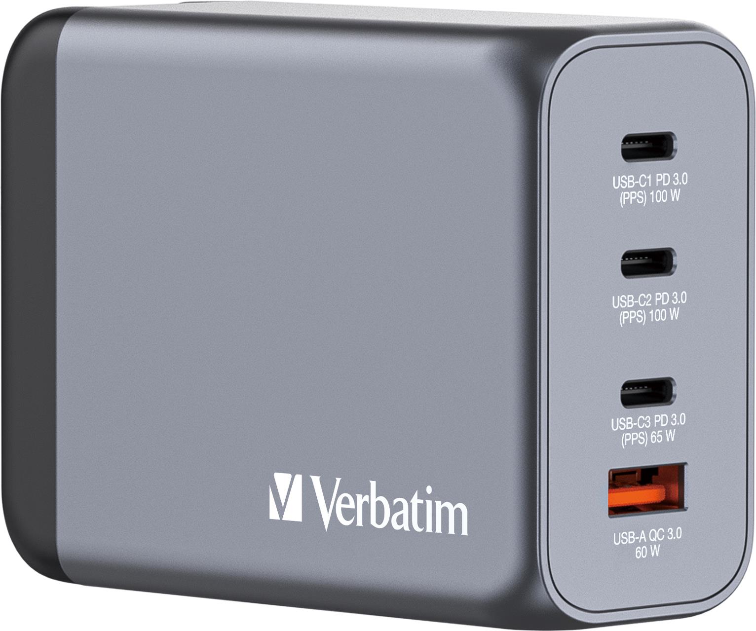 Verbatim GNC-200. Aufladetyp: Drinnen, Energiequelle: AC, Aufladekompatibilität: Universal. Eingangsspannung: 100 - 240 V, Maximale Ausgangsspannung: 21 V. USB Typ-C Anzahl Anschlüsse: 3, Schnellladung, Energieschutzeigenschaften: Überstrom, Überspannung, Überhitzung, Kurzschluß. Produktfarbe: Schwarz, Grau (32204) Verbatim GNC-200. Aufladetyp: Drinnen, Energiequelle: AC, Aufladekompatibilität: Universal. Eingangsspannung: 100 - 240 V, Maximale Ausgangsspannung: 21 V. USB Typ-C Anzahl Anschlüsse: 3, Schnellladung, Energieschutzeigenschaften: Überstrom, Überspannung, Überhitzung, Kurzschluß. Produktfarbe: Schwarz, Grau (32204) von Verbatim