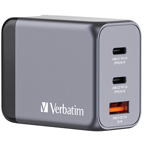 Verbatim GNC-65 Ladeadapter grau, 65 W von Verbatim