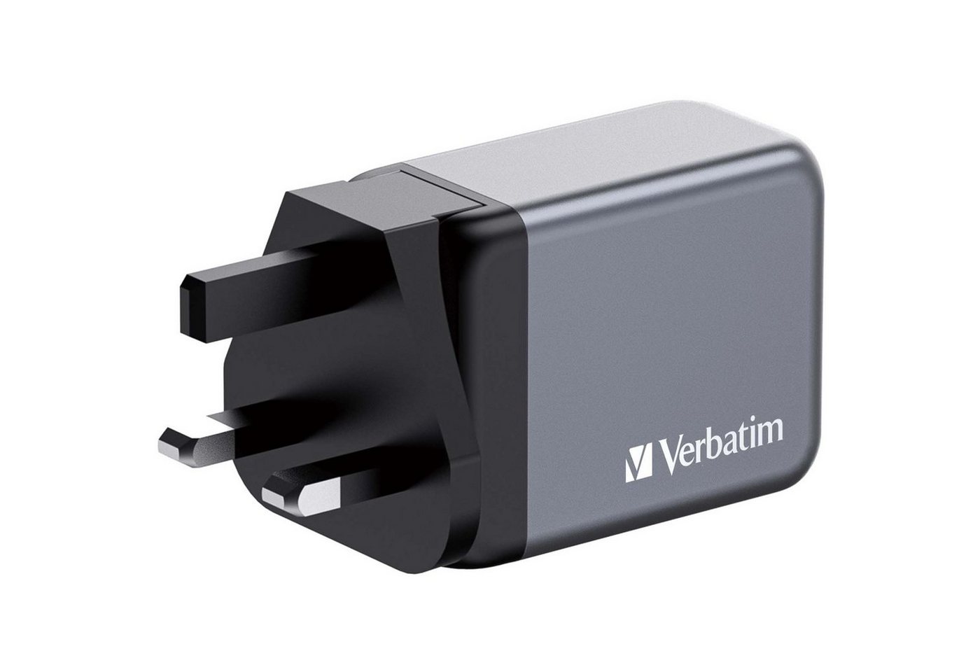 Verbatim GaN-Ladegerät 65W, 1x USB-A, 2x USB-C Notebook-Ladegerät von Verbatim