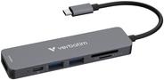 Verbatim HUB USB-C 6PORT SD MICROSD (32156) von Verbatim