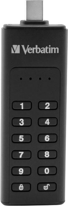 Verbatim Keypad Secure 64GB USB-Stick (USB 3.2, Lesegeschwindigkeit 160 MB/s) von Verbatim