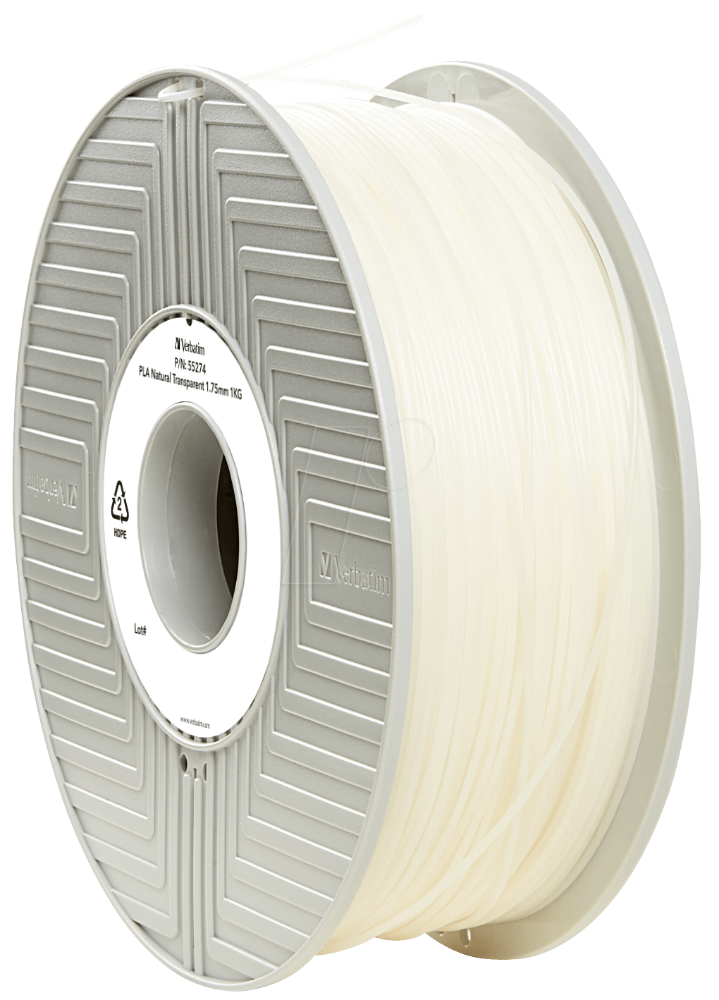 Verbatim - Naturlich transparent - 1 kg - m 335 - PLA-Filament (3D) (55317) von Verbatim