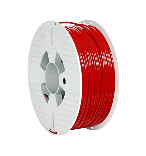 Verbatim PLA-Filament 3D-Druck, 2,85mm, 1kg, Hochleistungs-Polyactid-Filament zur Materialextrusion, für 3D-Drucker und 3D-Stift, 3D-Drucker-Filament aus PLA, 1 Spule 126m, rot Verbatim PLA-Filament 3D-Druck, 2,85mm, 1kg, Hochleistungs-Polyactid-Filament zur Materialextrusion, für 3D-Drucker und 3D-Stift, 3D-Drucker-Filament aus PLA, 1 Spule 126m, rot von Verbatim