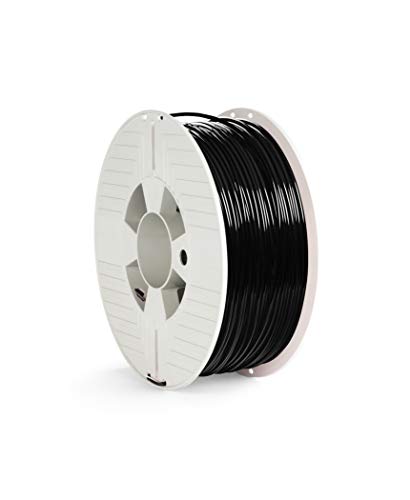 Verbatim PLA-Filament 3D-Druck, 2,85mm, 1kg, Hochleistungs-Polyactid-Filament zur Materialextrusion, für 3D-Drucker und 3D-Stift, 3D-Drucker-Filament aus PLA, 1 Spule 126m, schwarz von Verbatim