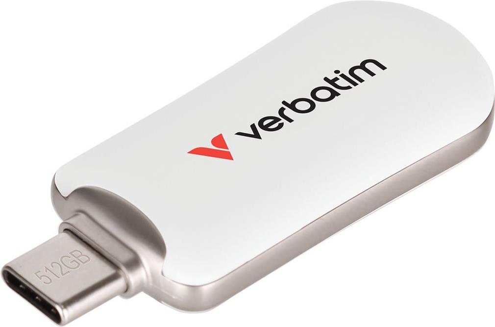 Verbatim PLECTRA USB-C FLASH DRIVE WHITE 512GB (30231) von Verbatim