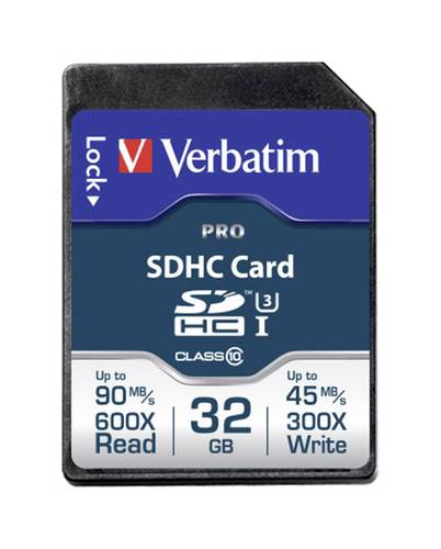 Verbatim PRO SDHC-Karte 32GB Class 10 UHS-I, Class 10 von Verbatim