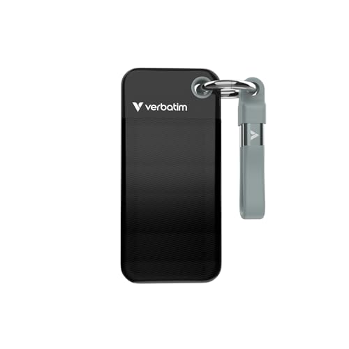 Verbatim Pocket SSD 2 TB (Externe NVMe SSD, USB 3.2 Gen 2, bis zu 1.000 MB/s Lese- und Schreibgeschwindigkeit, Portable Festplatte für Mac, PC & Spielekonsole, Schwarz/Grau) Verbatim Pocket SSD 2 TB (Externe NVMe SSD, USB 3.2 Gen 2, bis zu 1.000 MB/s Lese- und Schreibgeschwindigkeit, Portable Festplatte für Mac, PC & Spielekonsole, Schwarz/Grau) von Verbatim