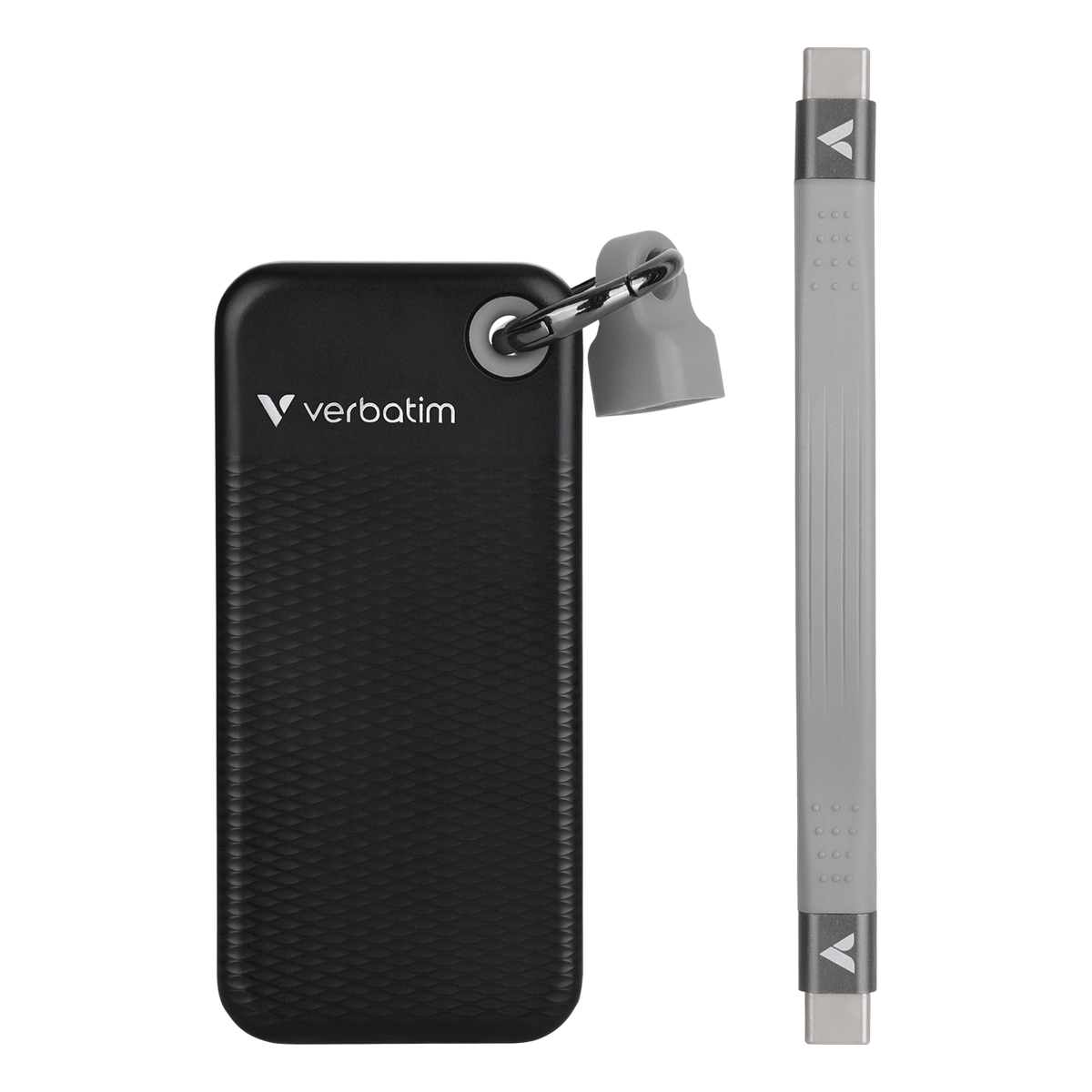 Verbatim Pocket SSD 1TB Schwarz/Grau Externe Solid-State-Drive, USB 3.2 Gen 2x1 von Verbatim