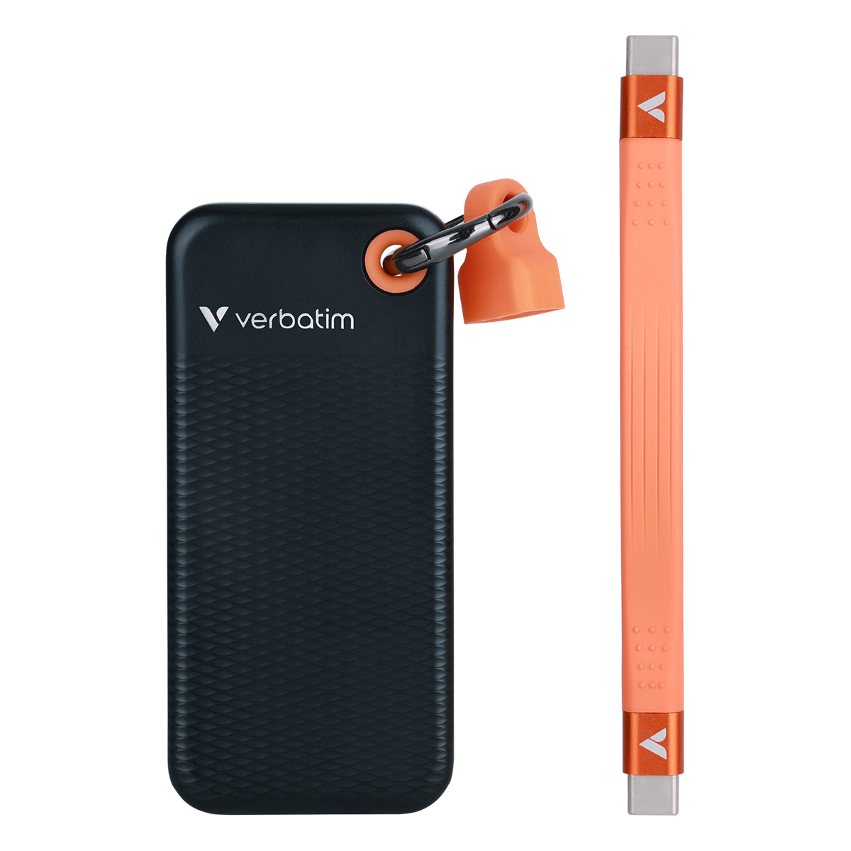 Verbatim Pocket SSD 1TB Schwarz/Orange Externe Solid-State-Drive, USB 3.2 Gen 2x1 Verbatim Pocket SSD 1TB Schwarz/Orange Externe Solid-State-Drive, USB 3.2 Gen 2x1 von Verbatim