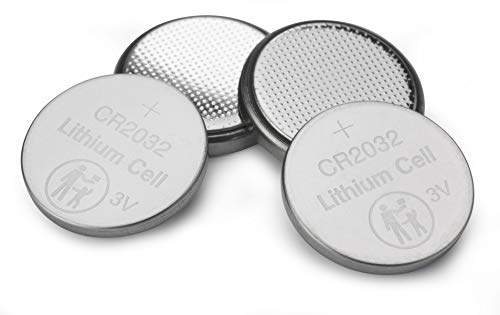 Verbatim Premium Lithium Knopfzellen CR2032 4-er Pack 3V 220mAh, Lithium-Knopfzellen-Batterien für Uhr Autoschlüssel Fernbedienung Kamera Spielzeug & Co, Knopfbatterie Lithiumbatterie von Verbatim