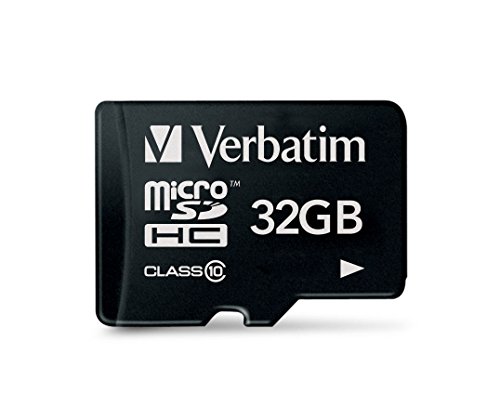 Verbatim Premium Micro SDHC Speicherkarte, 32 GB, Datenspeicher für Foto- und Video-Aufnahmen, Micro SD Karte in schwarz, ideal für Handy, Kamera oder Tablet von Verbatim