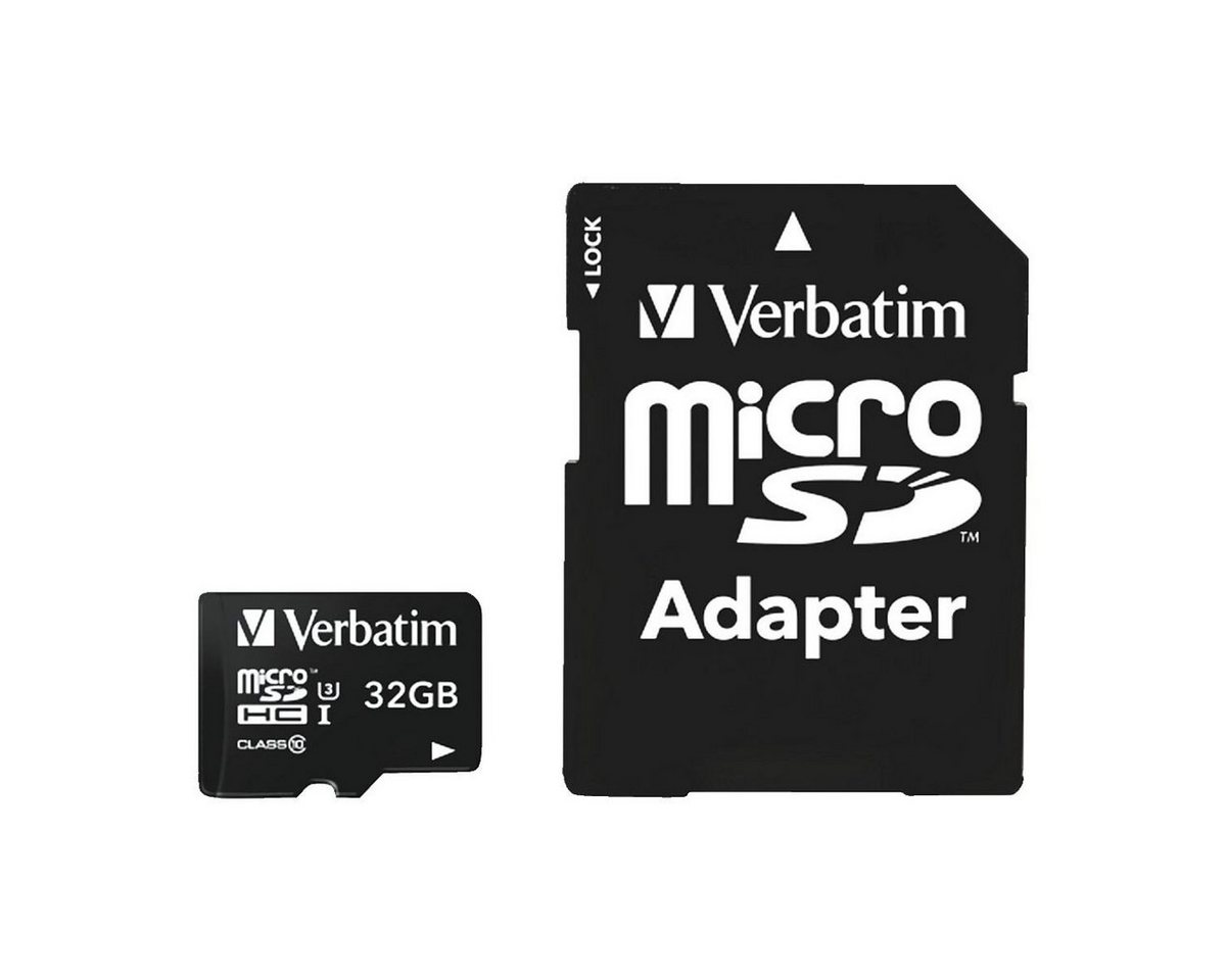 Verbatim Pro U3 32GB Speicherkarte (32 GB, 90 MB/s Lesegeschwindigkeit, stoßsicher, wasserfest) von Verbatim