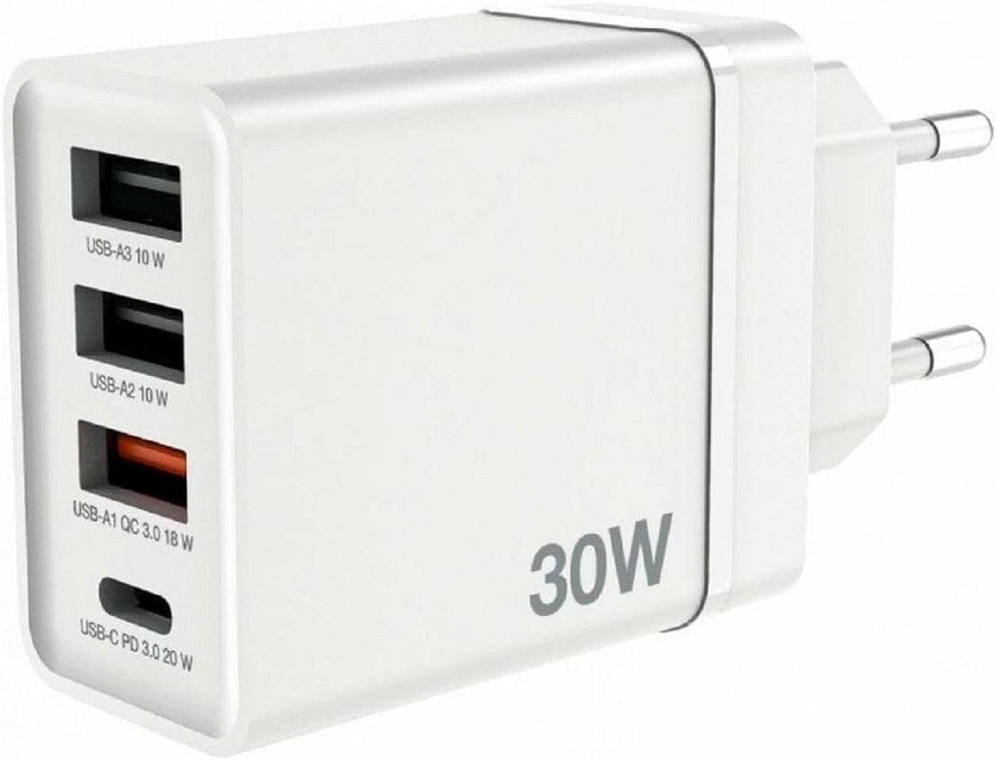 Verbatim Schnellladeadapter Ladegerät mit USB-C und USB-A Anschlüssen 30W Weiß Adapter Verbatim Schnellladeadapter Ladegerät mit USB-C und USB-A Anschlüssen 30W Weiß Adapter von Verbatim