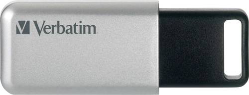 Verbatim Secure Pro USB-Stick 64GB Silber-Schwarz 98666 USB 3.2 Gen 1 (USB 3.0) von Verbatim