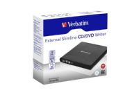 Verbatim Slimline - Diskette drev - DVD±RW (±R DL) - USB 2.0 - ekstern von Verbatim