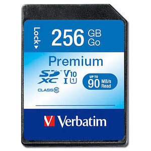 Verbatim Speicherkarte SDXC-Card Premium 256 GB von Verbatim