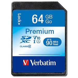 Verbatim Speicherkarte SDXC-Card Premium 64 GB von Verbatim