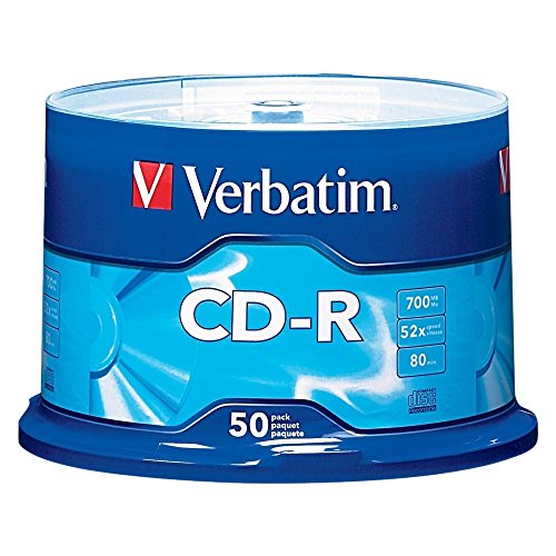 Verbatim Standard 120 mm moyenne-cd-r Jungfrauen RW (CD-R 700 MB 52 x Gehäuse für Pastell) von Verbatim